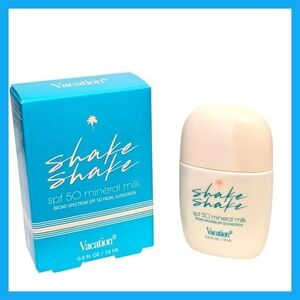 Vacation SPF 50 Mineral Milk‎ Facial Sunscreen Broad Spectrum Shake Shake 0.5oz